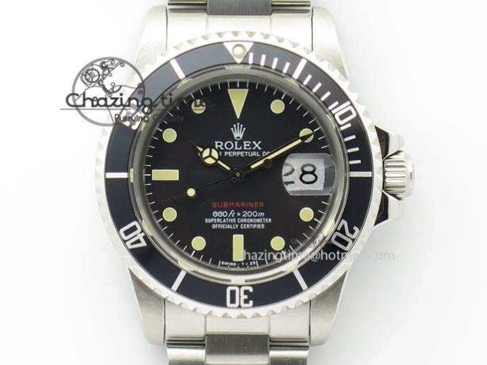 (Superlumed 200m Dial Hands) And black Best 1680 Edition Submariner 660ft A2836 Vintage 0215